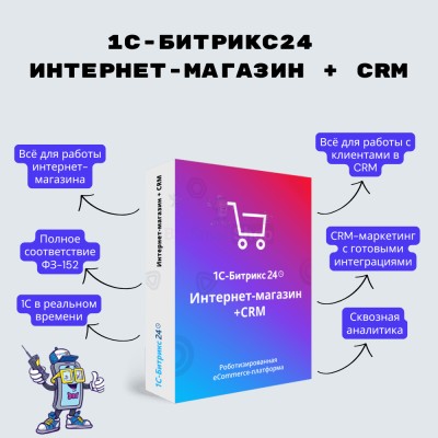 Программа для ЭВМ "1С-Битрикс24". Лицензия Интернет-магазин + CRM (12 мес.) - купить в Ильчебаево
